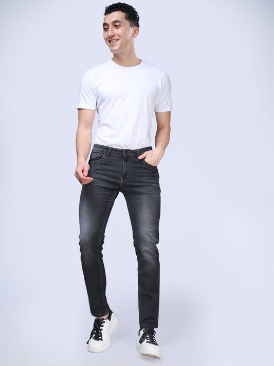 STEAMZ Rino Grey Comfort Fit Jeans