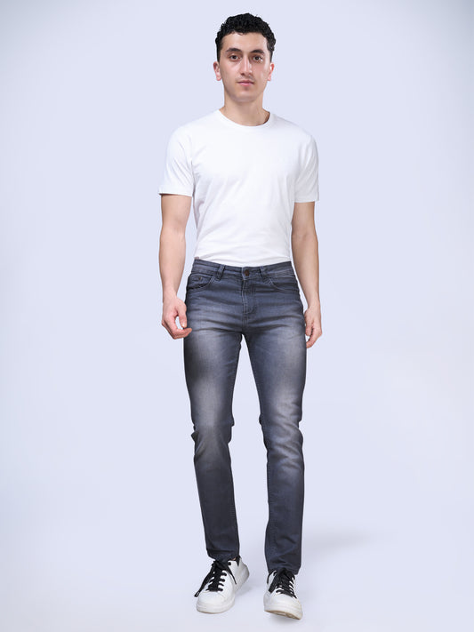 STEAMZ Fossil Grey Comfort Fit Jeans