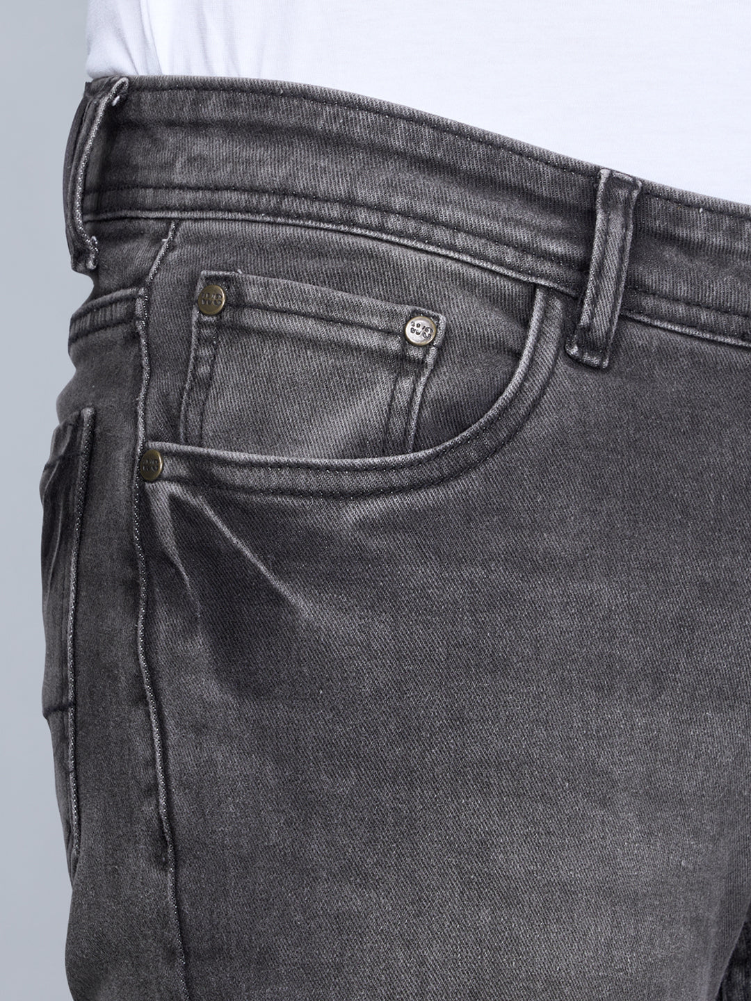 STEAMZ Carbon Mens Comfort Fit Jeans